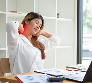 Back and neck pain from working and bad posture